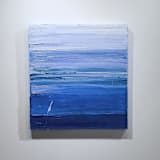 "Blue Mojito" - Original Painting in blue by Teodora Guererra