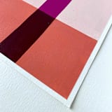 "Poppy Stripes Original Artwork" - Original Painting in multicolor by Katie Craig
