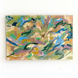 "Sunny field" - Original Painting in natural by Jessalin Beutler