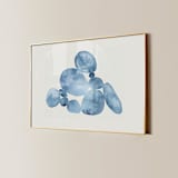 "Indigo Water Stones 01" - Original Painting in blue by Danushka Abeygoda