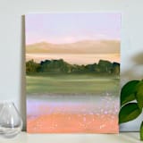 "Layered Landscape" - Original Painting in multicolor by Lindsay Megahed