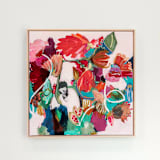 "Flutter" - Original Painting in multicolorassorted-colors by CONNIE COLLUM