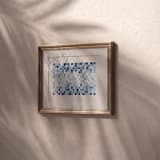 "Indigo Water Woven 02" - Original Painting in blue by Danushka Abeygoda