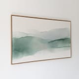 "Echo of a Memory" - Original Painting in green by Rebecca King