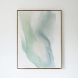 "Afterglow" - Original Painting in green by Rebecca King