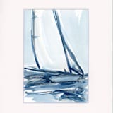 "Do Some Soul Searching" - Original Painting in blue by Golden Lines and Silver Linings