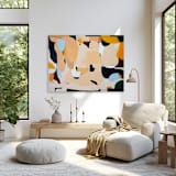 "Serendipity in Flow" - Original Painting in beige by Shina Choi