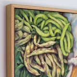 "Green Beans" - Original Painting in green by Wendy Keller