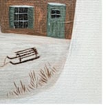 "Silent Night" - Original Painting in multicolor by Maja Cunningham