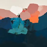 "Pacific Sunset" - Original Painting in multicolorassorted-colors by Caryn Owen