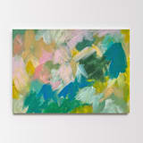 "Felicity #2" - Original Painting in blue by Amy Mullen