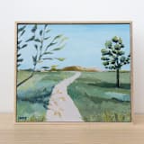 "The Resting Tree" - Original Painting in green by Lottie Aldarwish