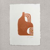 "Vessel" - Original Painting in brown by Maja Cunningham