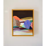 "Colors of Night Fields" - Original Painting in brown by Shina Choi