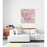 "Peach Prayer" - Original Painting in pink by Jessalin Beutler