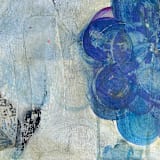 "sweet nectar" - Original Painting in blue by tina johnson