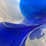 "Electra" - Original Painting in blue by Marta Spendowska