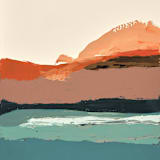 "Maui Sunset" - Original Painting in multicolorassorted-colors by Caryn Owen