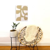 "First Impressions Original Artwork" - Original Painting in beige by Ilana Greenberg