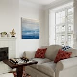"Coastal Sky" - Original Painting in blue by Teodora Guererra