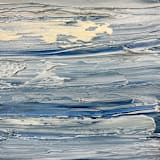 "Coastal Sky" - Original Painting in blue by Teodora Guererra