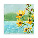 "Sunny Lake" - Original Painting in multicolor by Lindsay Megahed