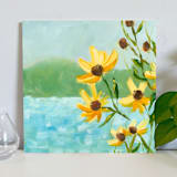 "Sunny Lake" - Original Painting in multicolor by Lindsay Megahed