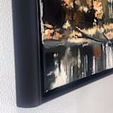 "North Bend" - Original Painting in orange by Amy J Agee