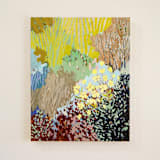 "Breezy Trees" - Original Painting in green by Shina Choi