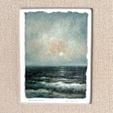 "Moonlight Waves" - Original Painting in blue by Sara Swanson