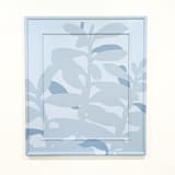 "Senecio Shadow - Original Acrylic Painting" - Original Painting in blue by Kate Sowinski