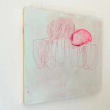 "set your secrets free" - Original Painting in pink by tina johnson