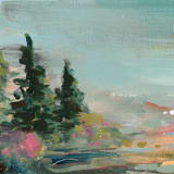 "Coastal Hike" - Original Painting in multicolor by Lindsay Megahed