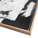 "Black and White Square" - Original Painting in black by Jessalin Beutler