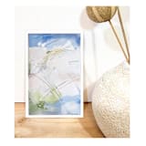 "Blue Spring Rain" - Original Painting in blue by AlisonJerry