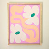 "Joyful Blooms - Original Acrylic Painting" - Original Painting in multicolor by Kate Sowinski