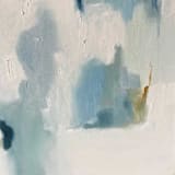 "Frosted Magnolia" - Original Painting in blue by Nicoletta Savod