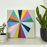 "Eighteen" - Original Painting in multicolor by melanie mikecz
