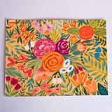 "Garden Tapestry painting" - Original Painting in multicolorassorted-colors by Alexandra Dzh