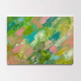 "Adorn #3" - Original Painting in green by Amy Mullen