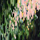 "Laurel Rain" - Original Painting in green by Melissa Stone Mangham