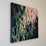 "Laurel Rain" - Original Painting in green by Melissa Stone Mangham