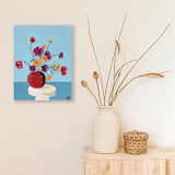 "Dulce Flowers" - Original Painting in multicolorassorted-colors by Nicole Simms