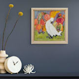 "Florrie" - Original Painting in multicolorassorted-colors by CONNIE COLLUM