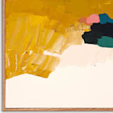 "Beach Party" - Original Painting in yellow by Caryn Owen