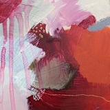 "Crimson" - Original Painting in red by Parima Studio