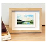 "The Windy Lake" - Original Painting in blue by AlisonJerry