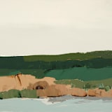 "North on Hwy 1 Seascape" - Original Painting in multicolorassorted-colors by Caryn Owen