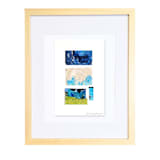 "Water Grass Pool" - Original Painting in blue by AlisonJerry