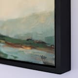 "Milford Sound" - Original Painting in green by Wendy Keller